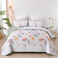 Intricate Quilted Coverlet and Pillowcases Set: A Work of Art for Your Bedroom