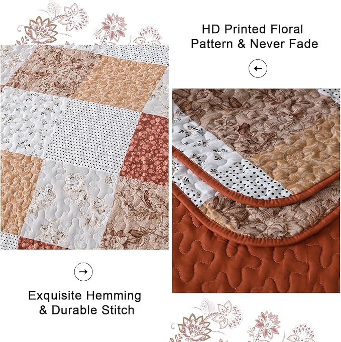 Checkered Bedspread Set Vibrant Retro Pattern