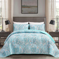 Distinctive Quilted Coverlet and Pillowcases Set: Make a Bold Statement