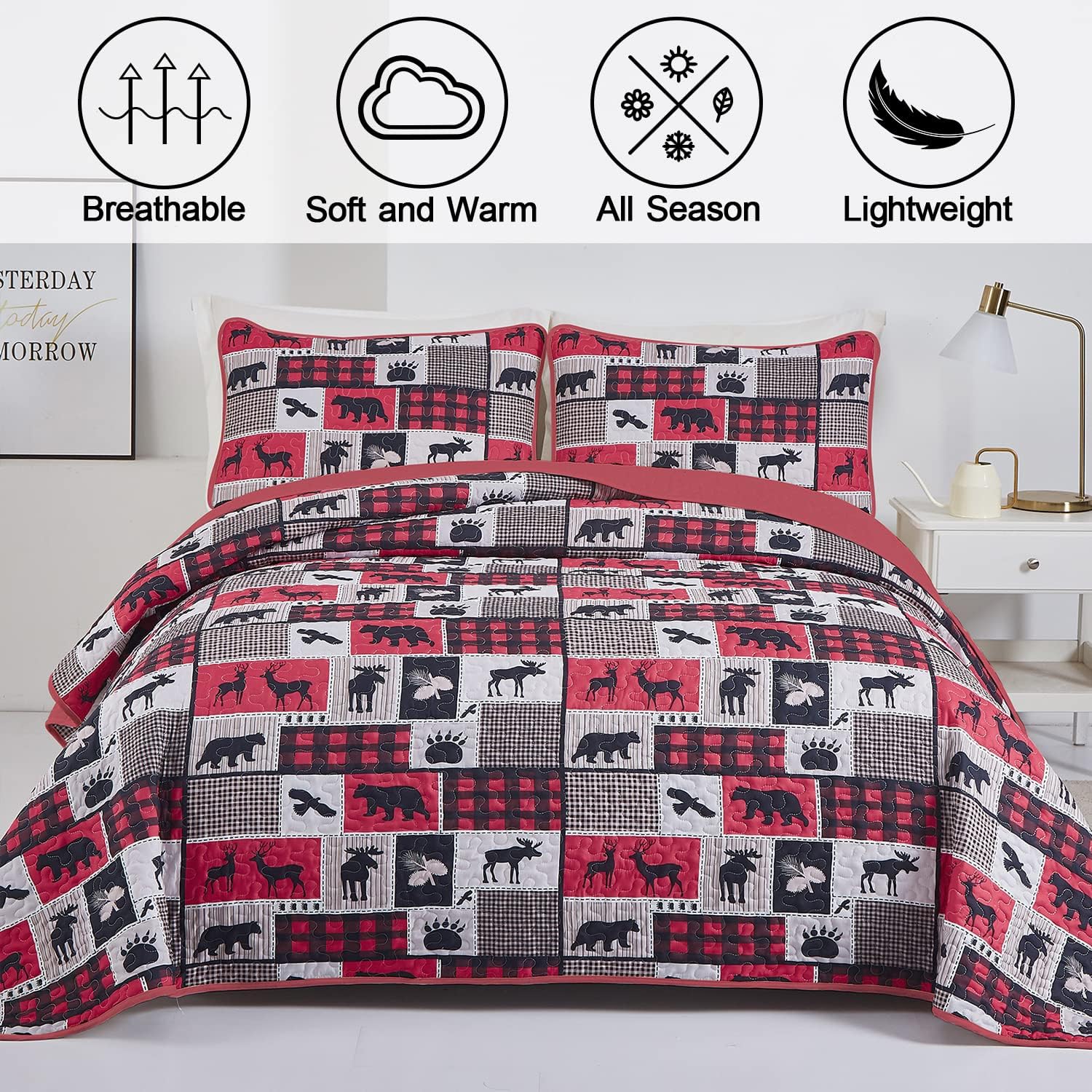 Christmas feel Bedspread Set