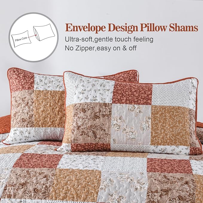 Checkered Bedspread Set Vibrant Retro Pattern