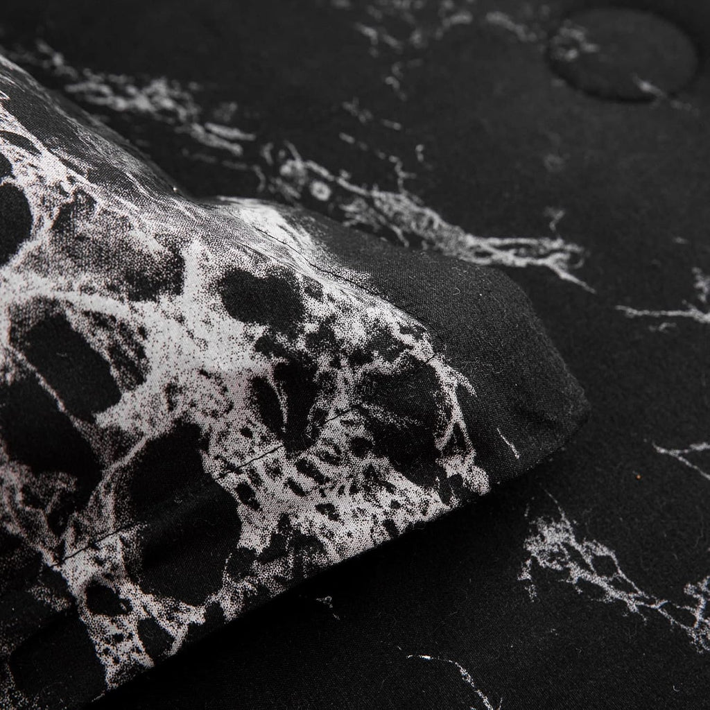 Black Marble Comforter Set, Bedding for All Seasons, 3-Piece Set