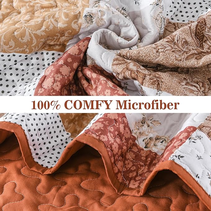 Checkered Bedspread Set Vibrant Retro Pattern