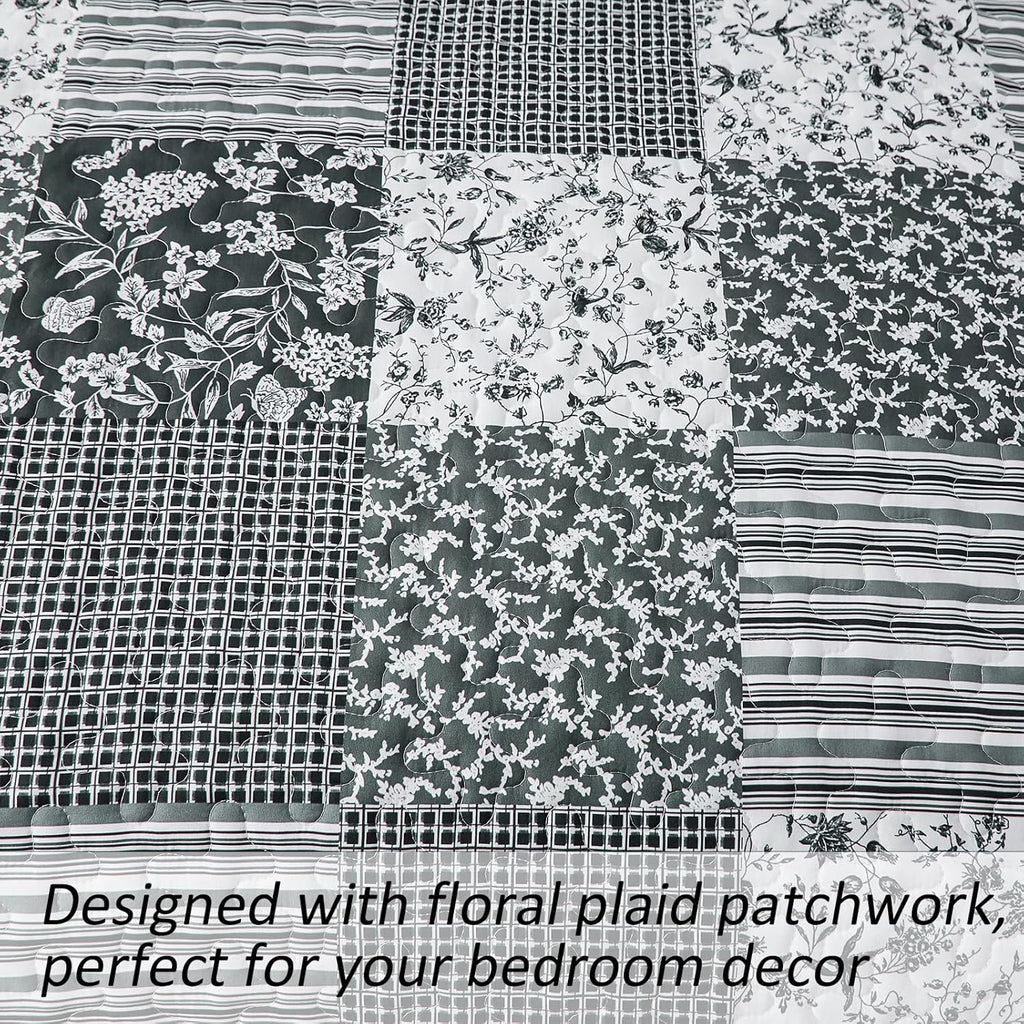 Timeless Peony Graceful Breathable 3 Pc Bedspread & Pillow Cover Set