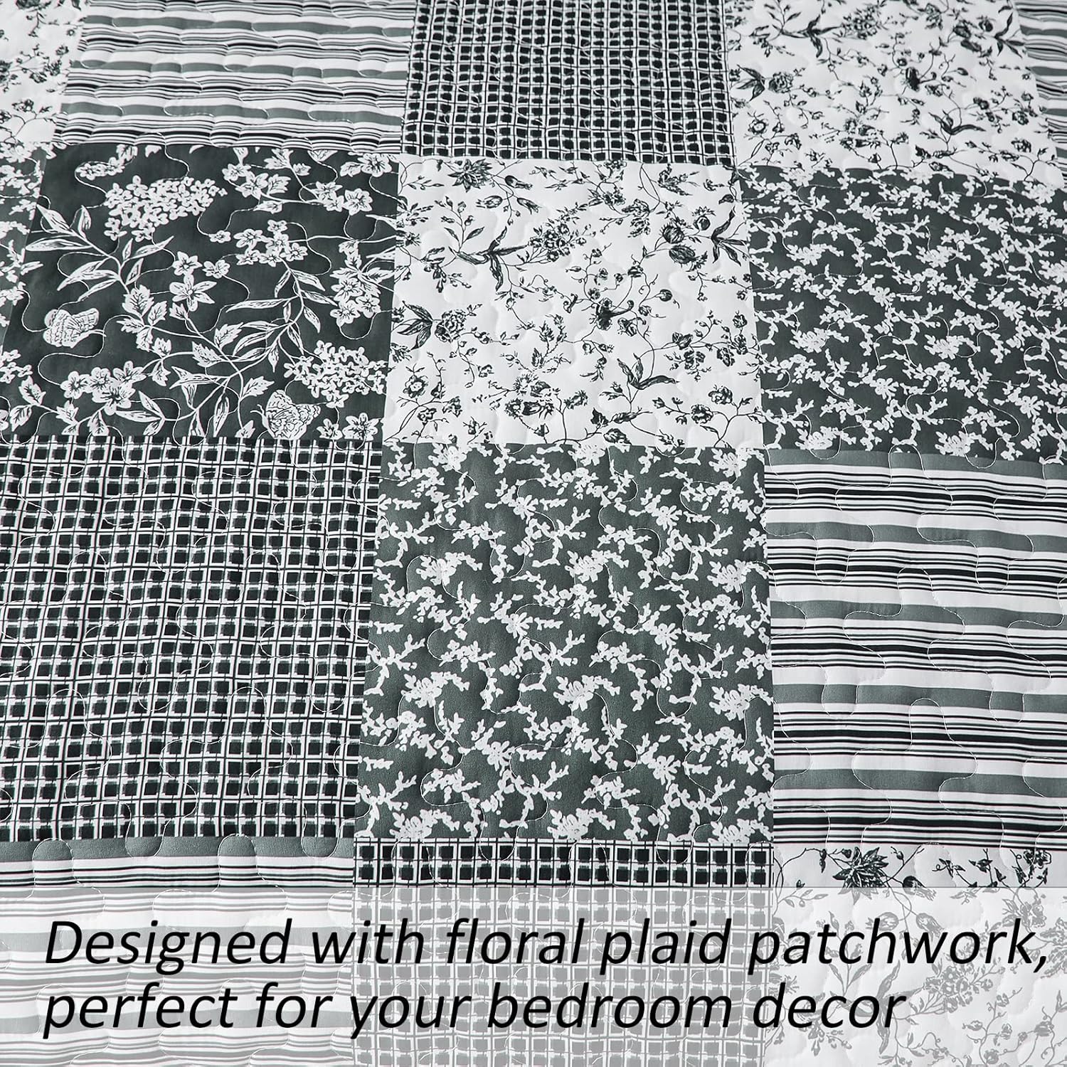 Timeless Peony Graceful Breathable 3 Pc Bedspread & Pillow Cover Set