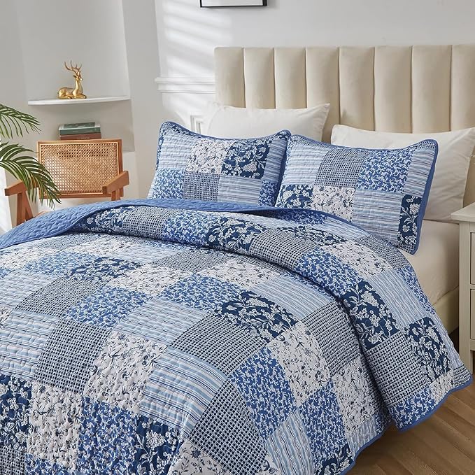 Vintage-Inspired Big Check Bedding Set Cozy & Stylish