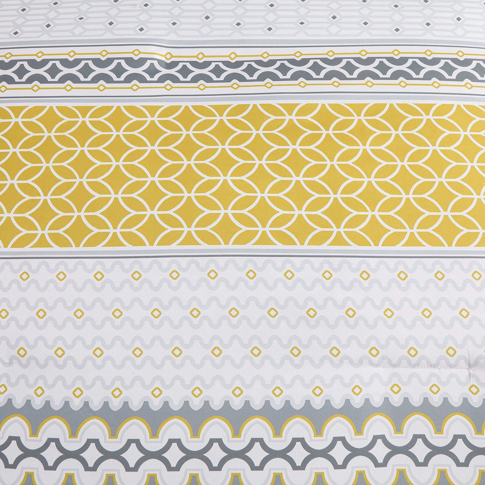 Floral Stripes Comforter Set, Deluxe 3-Piece Bedding with Pillowcases