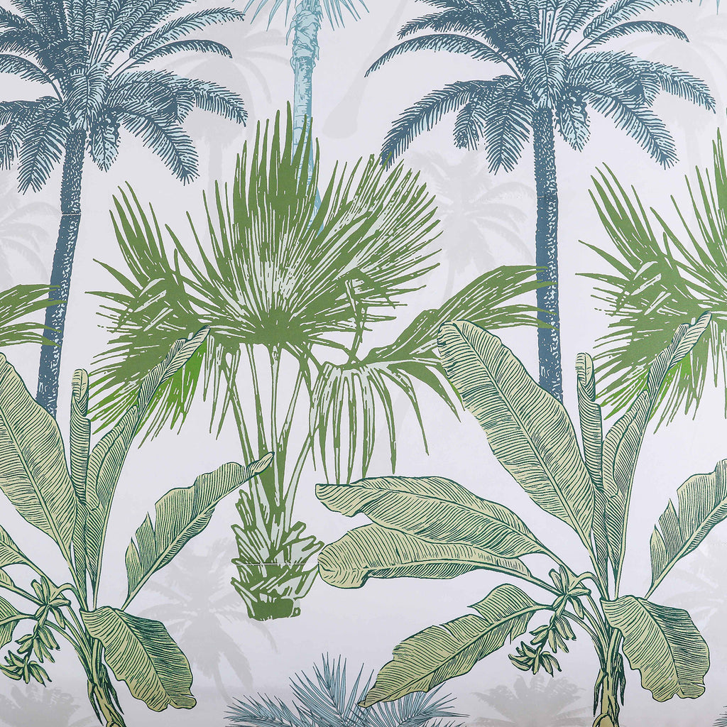 Soft Floral Leaf Comforter Set, Deluxe Quilted Bedding with Pillowcases