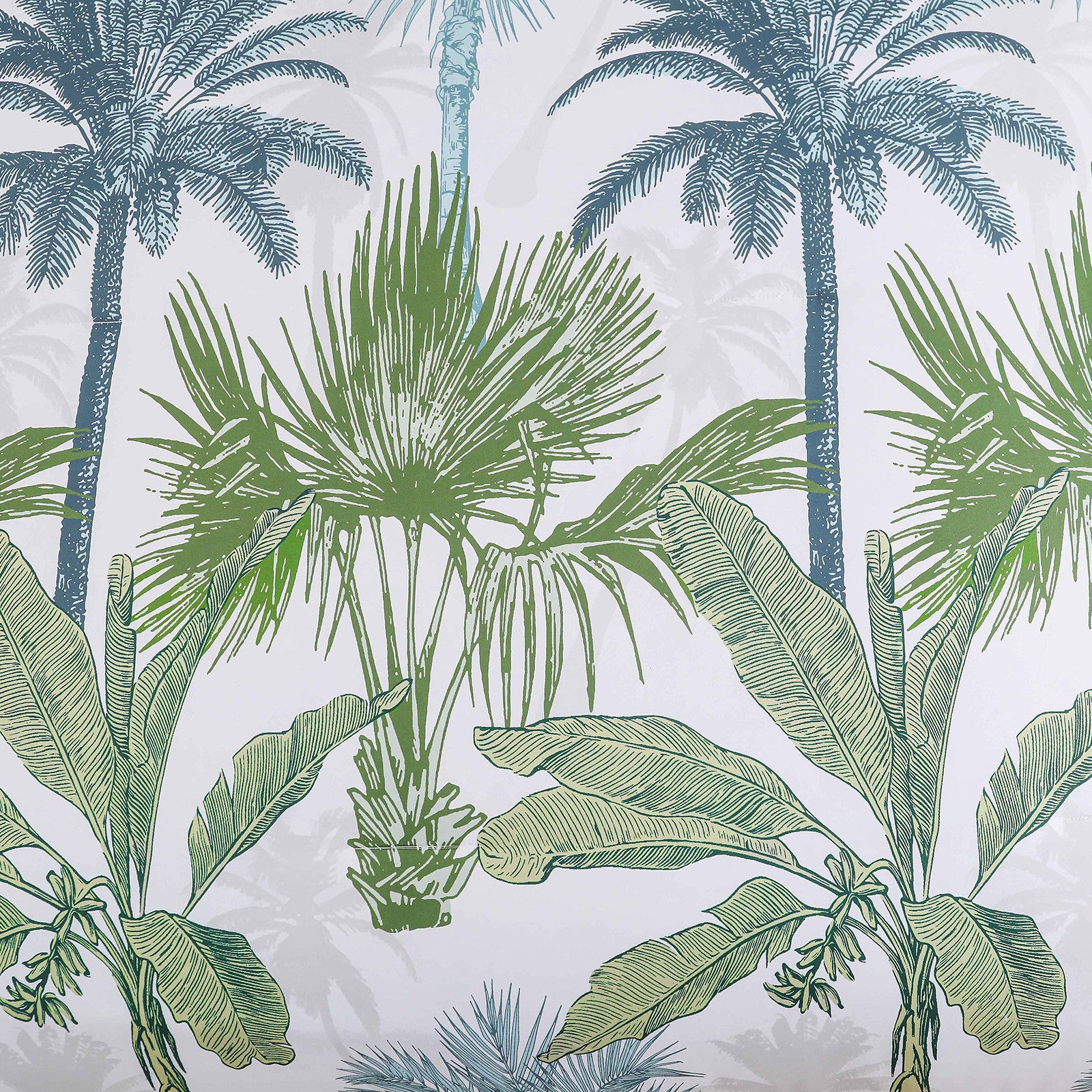 Soft Floral Leaf Comforter Set, Deluxe Quilted Bedding with Pillowcases