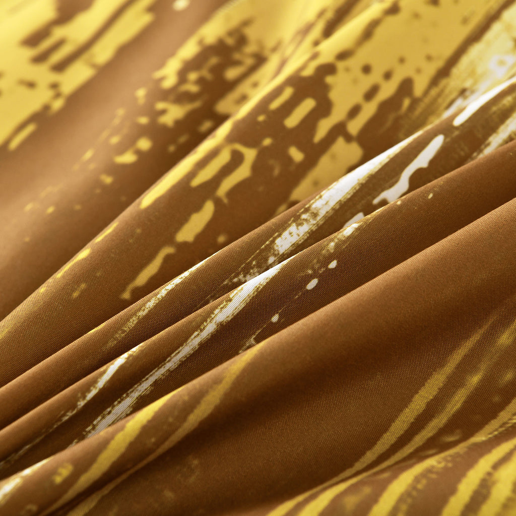 Floral Stripes Comforter Set, Cozy 3-Piece Bedding with Pillowcases