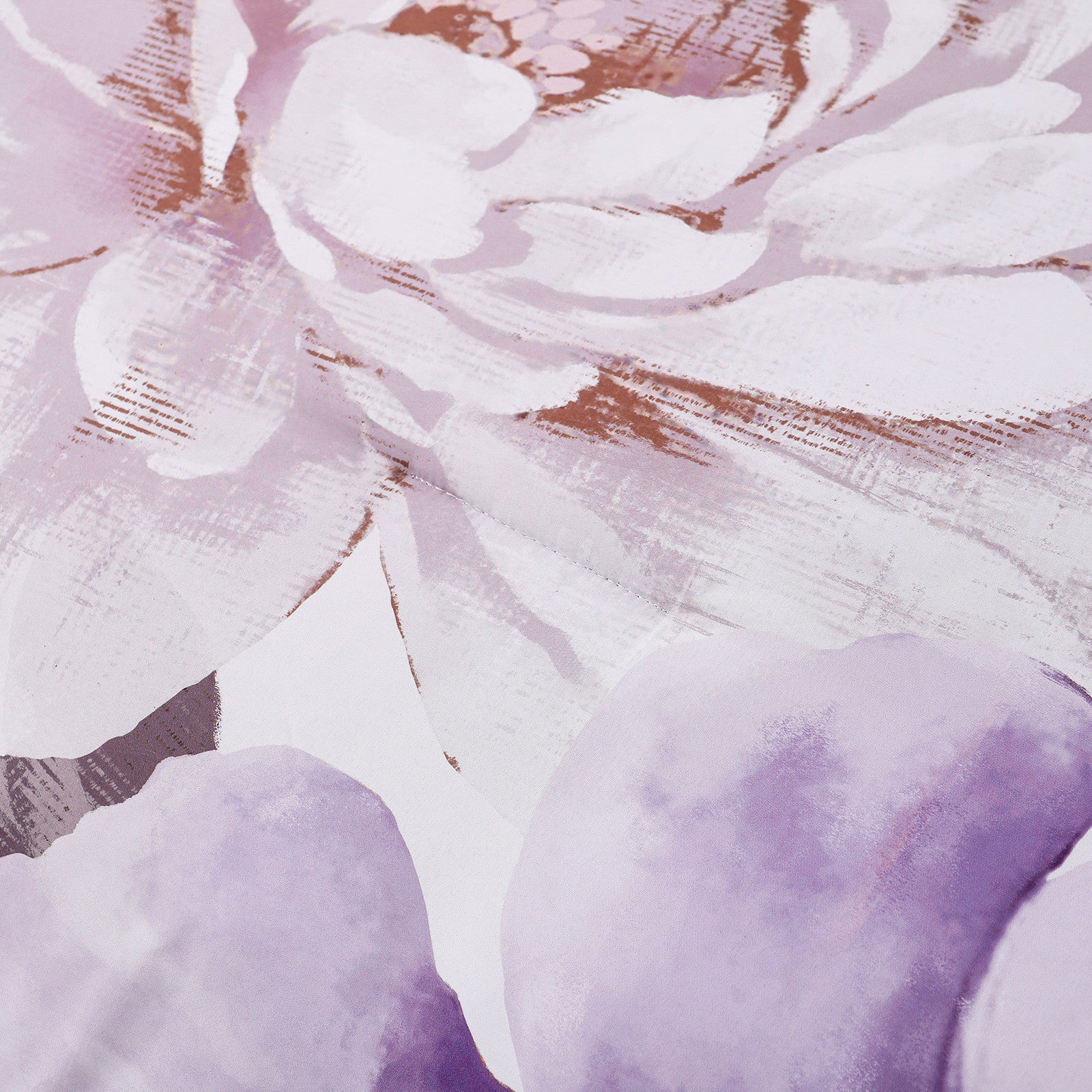 Elegant Floral Comforter Set, Warm Quilted Bedding with Pillowcases