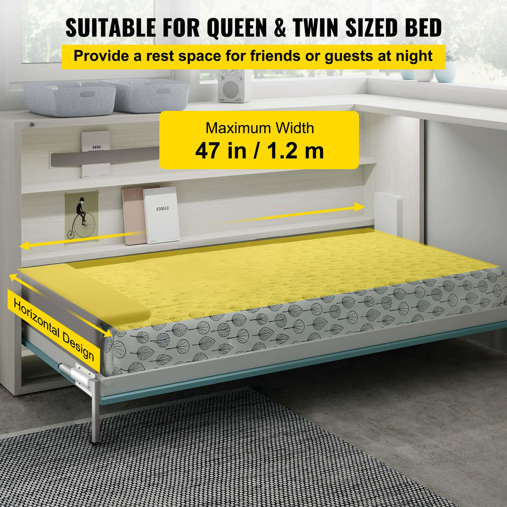 DIY Murphy Bed Springs Mechanism Hardware Kit Horizontal for Twin Size Bed