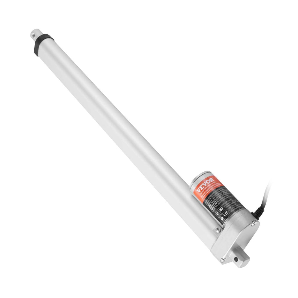 Linear Actuator 12V, 18 Inch High Load 330lbs/1500N Linear Actuator, 0.19/s Linear Motion Actuator with Mounting Bracket and IP54 Protection"