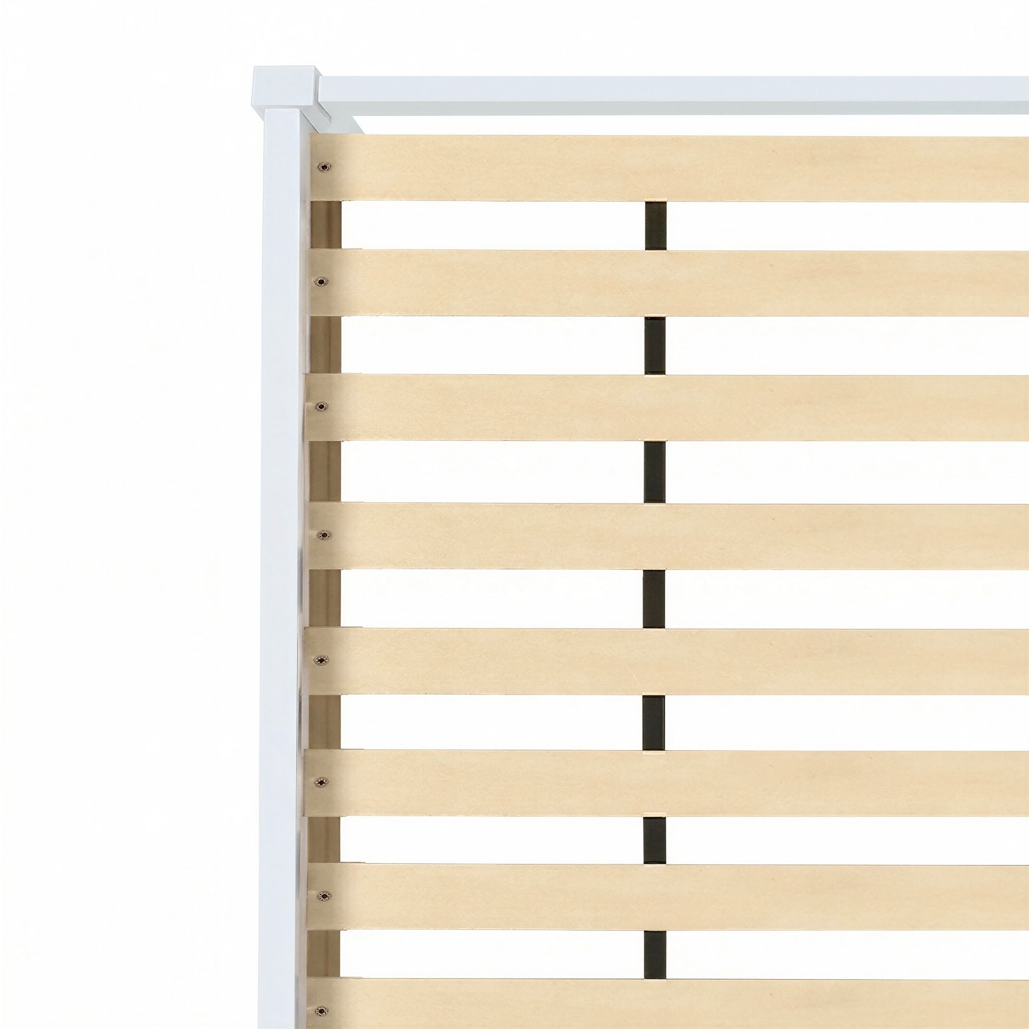Artiss Bed Frame Single Size Wooden White JADE