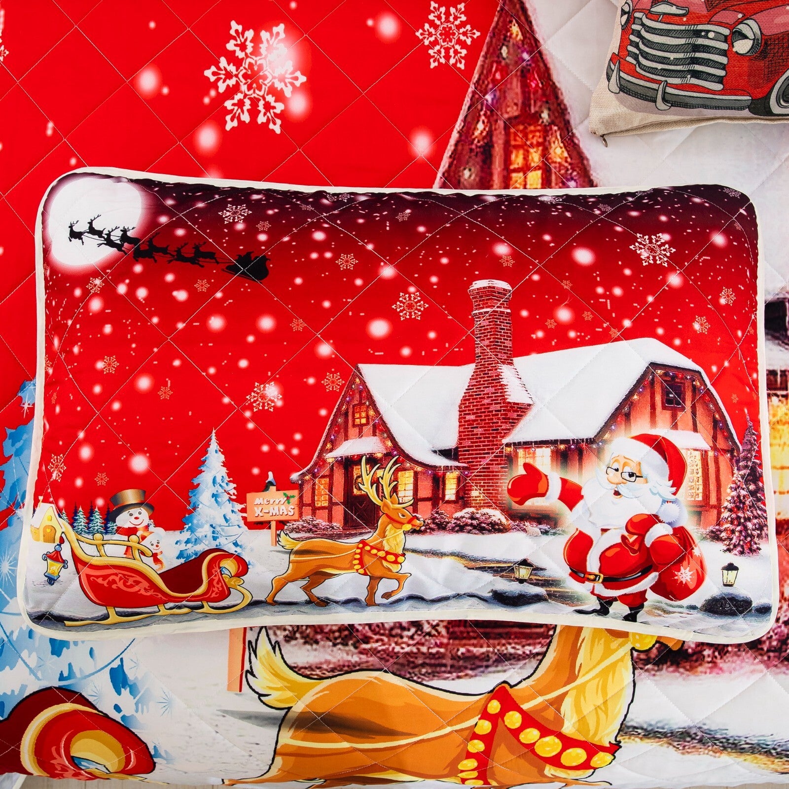 Holiday Cheer Christmas Bedspread Set