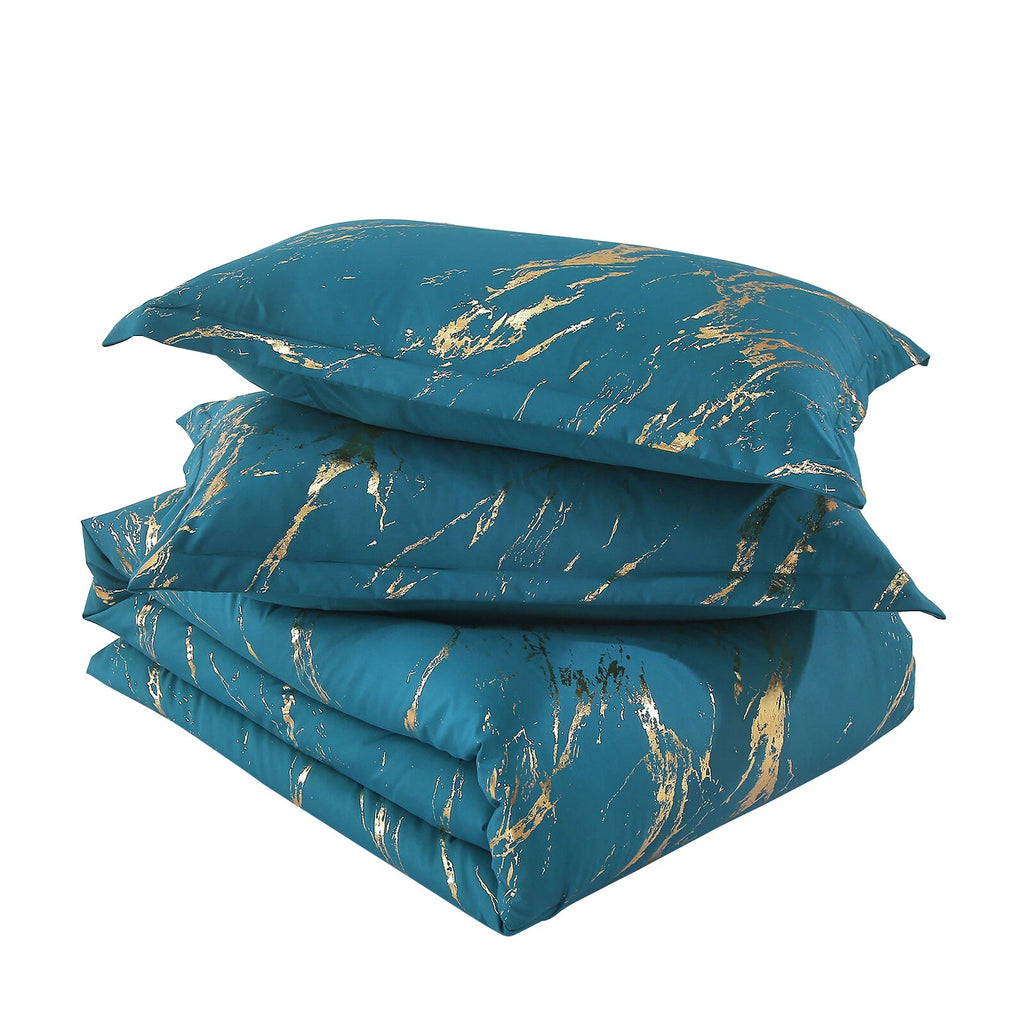 Cozy Cloud 3 Teal -Piece Comforter Bundle - Instagram-Ready Bedroom