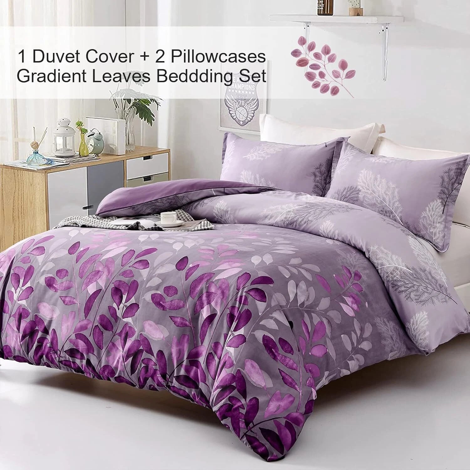 Soft Haven 3-Piece Duvet Cover Set - Long-Lasting Comfort-