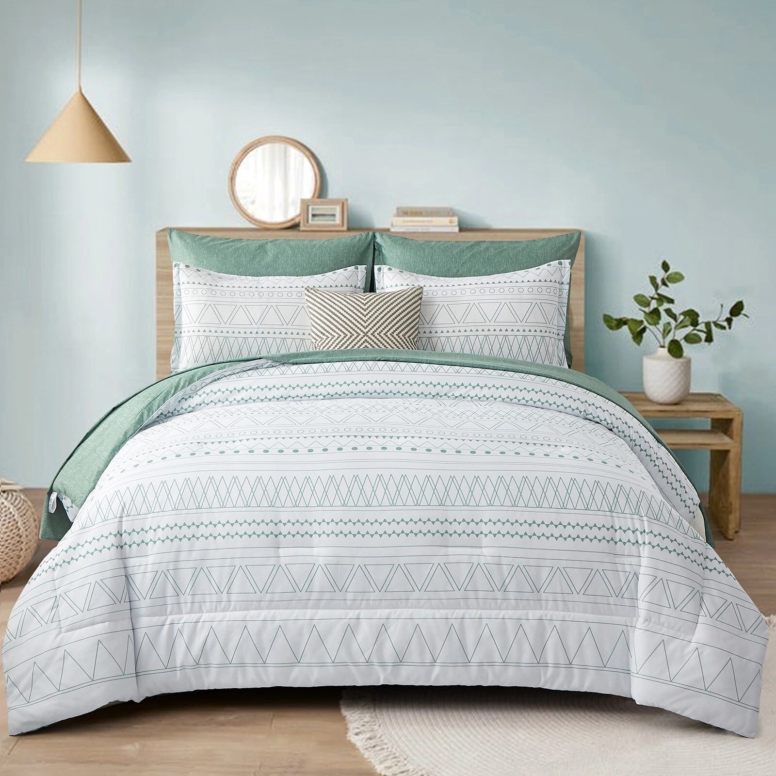 Boho Vibes Bedding Set - 3-Piece Comforter & Pillow Covers