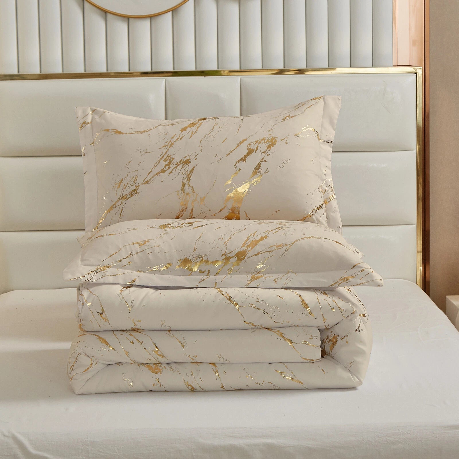 Coastal Drift apricot Comforter Bundle - Breezy 3-Piece Bedding