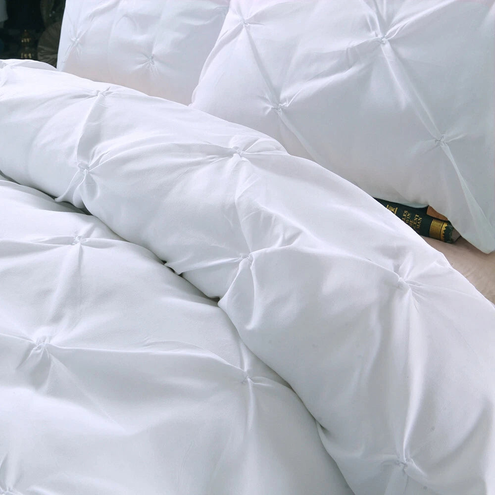 Minimal Mood white Comforter Collection - Modern 3-Piece Set