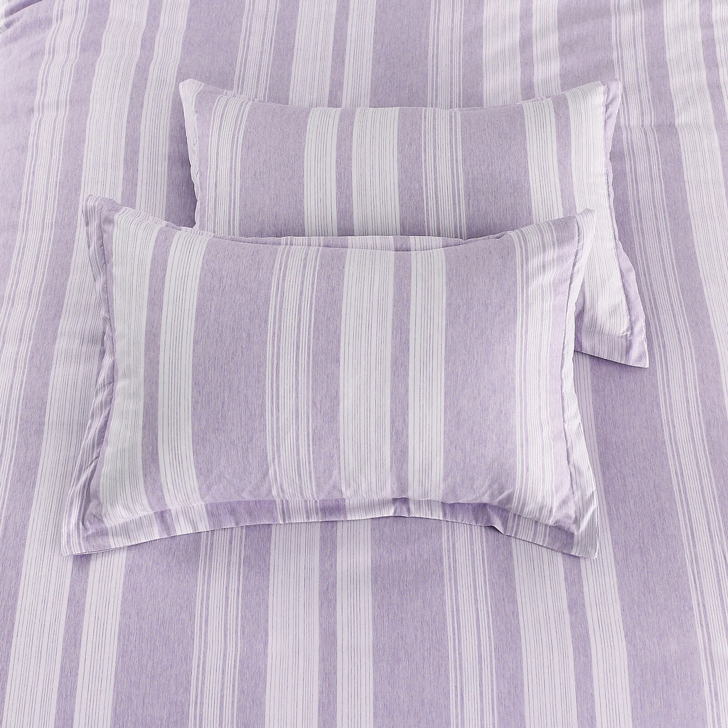 Midnight Calm stripes purple 3-Piece Bedding - Cozy comforter Style