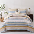 Luxe Loft Boho Quilted Comforter & Shams - Trending 3-Piece Set