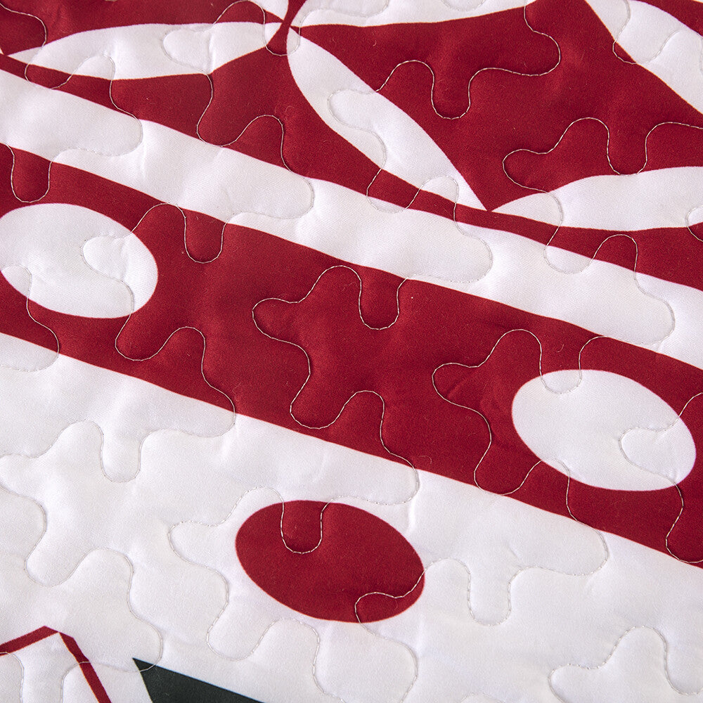 Vintage Christmas Print Bedspread Set