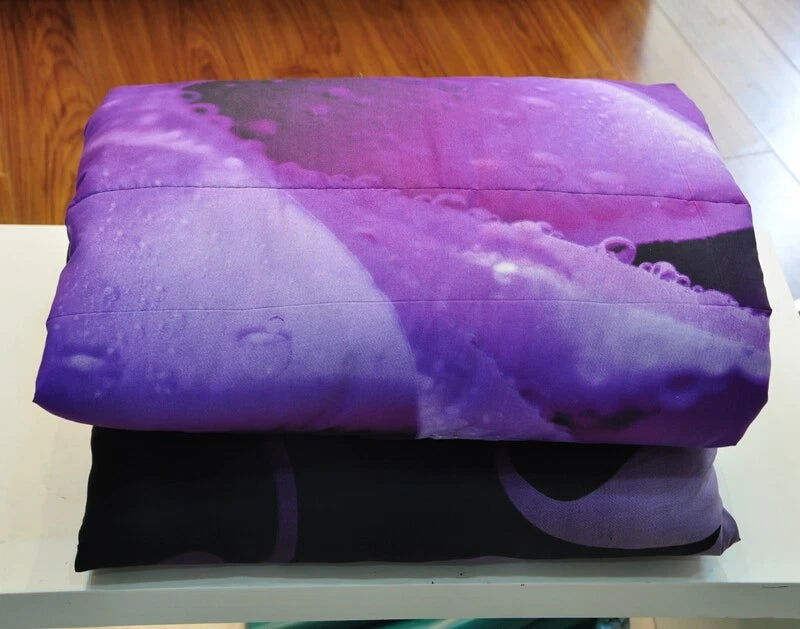 Rose Golden Hour Comforter Set - Aesthetic 3-Piece Bedroom Mood