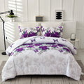 Luxe Loft Purple rose Quilted Comforter & Shams - Trending 3-Piece Set