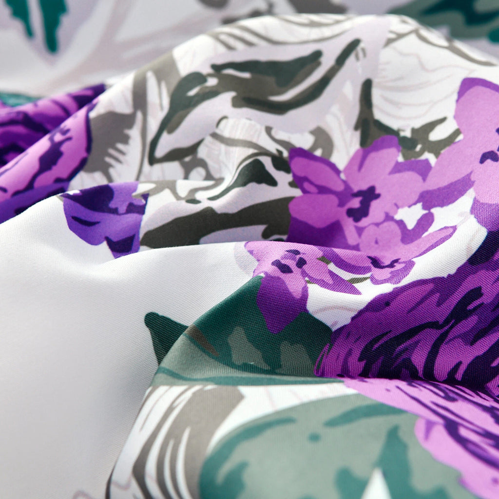 Luxe Loft Purple rose Quilted Comforter & Shams - Trending 3-Piece Set