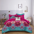 Aesthetic Glow Floral 3-Piece Comforter Set with Matching Shams