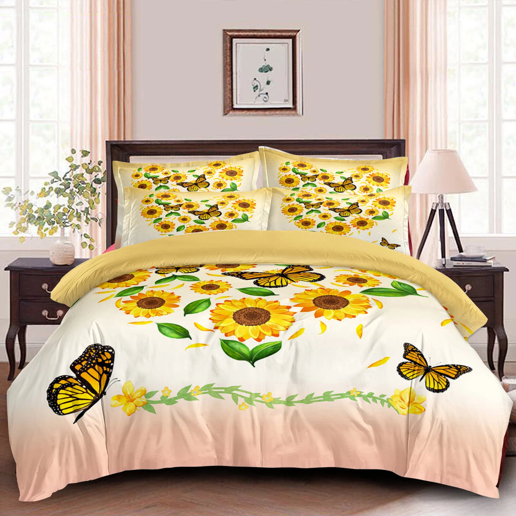 Airy Loft butterfly floral 3-Piece Comforter Bundle - Relaxed