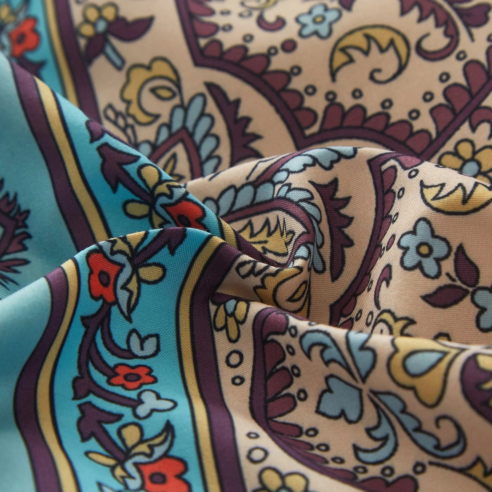 Boho Glow Teal Bedding - 3-Piece Comforter Set for Relaxed Spaces