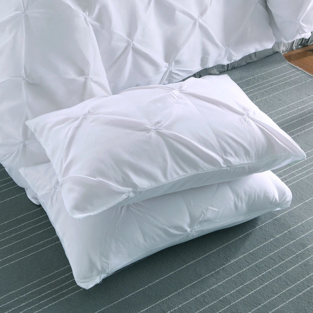 Minimal Mood white Comforter Collection - Modern 3-Piece Set