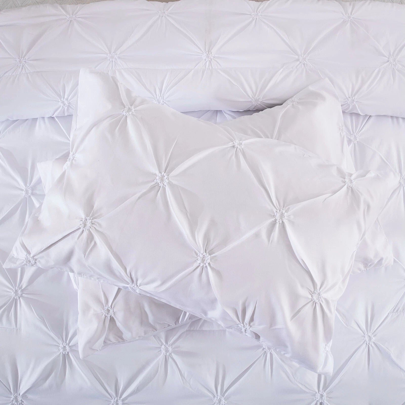 Minimal Mood white Comforter Collection - Modern 3-Piece Set