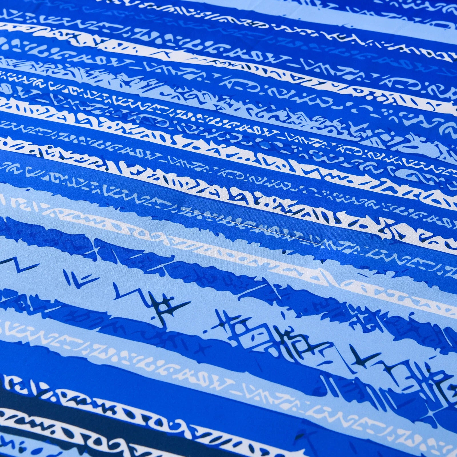 Nordic Calm stripes Blue 3-Piece Comforter Set - Scandi Chic Vibes