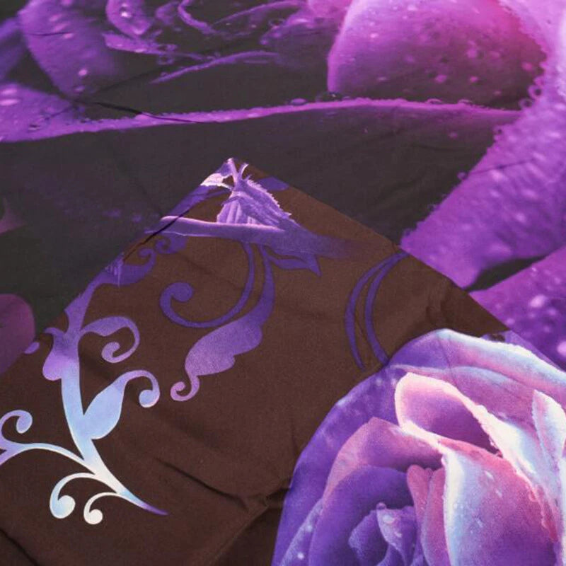 Rose Golden Hour Comforter Set - Aesthetic 3-Piece Bedroom Mood