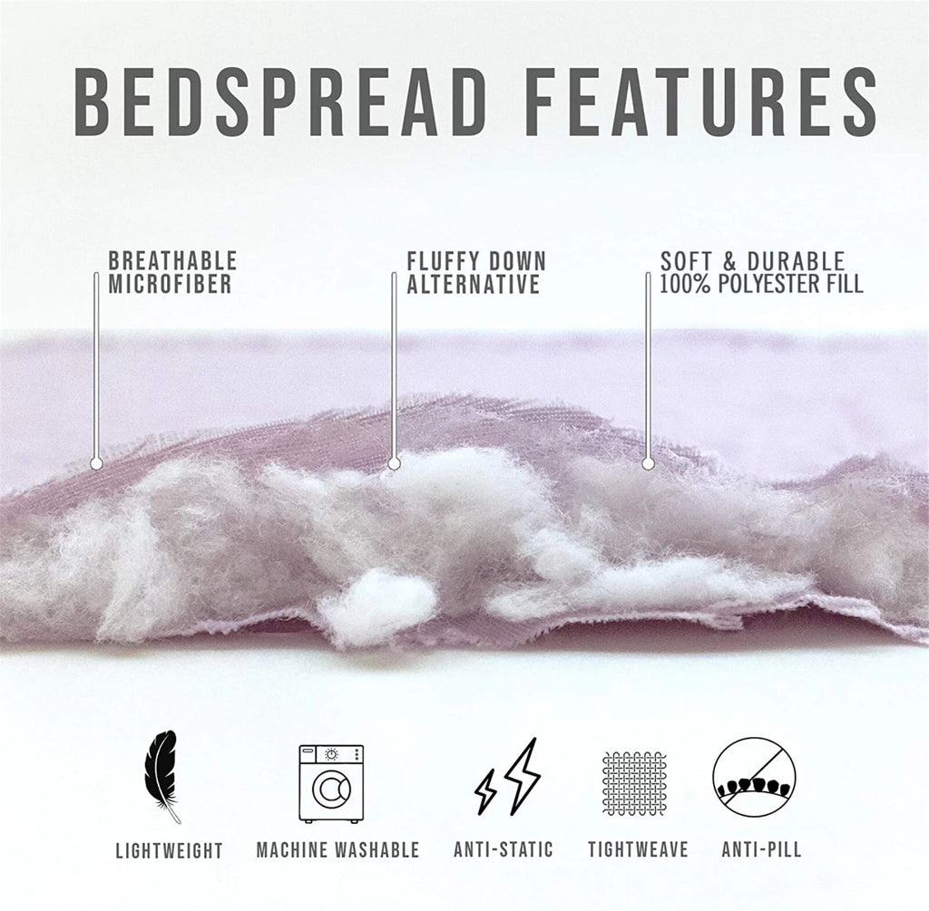 Finely Quilted Bedspread and Pillowcases Set: A Blend of Art and Comfort