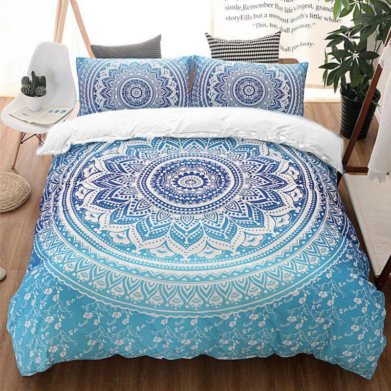 Dreamscape Sacred Circle Design Comforter Set - 3-Pcs Refreshing