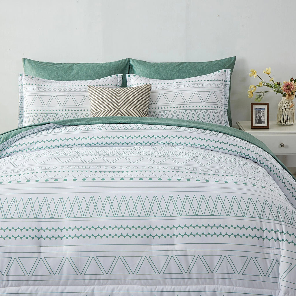 Boho Vibes Bedding Set - 3-Piece Comforter & Pillow Covers