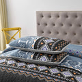 Ambient bloom sky black hour Comforter Set - Aesthetic 3-Piece Bedroom Mood