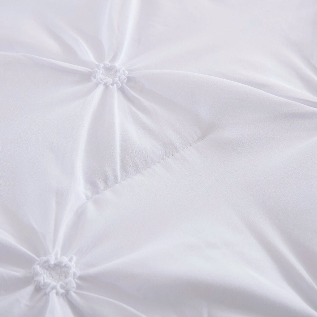 Minimal Mood white Comforter Collection - Modern 3-Piece Set