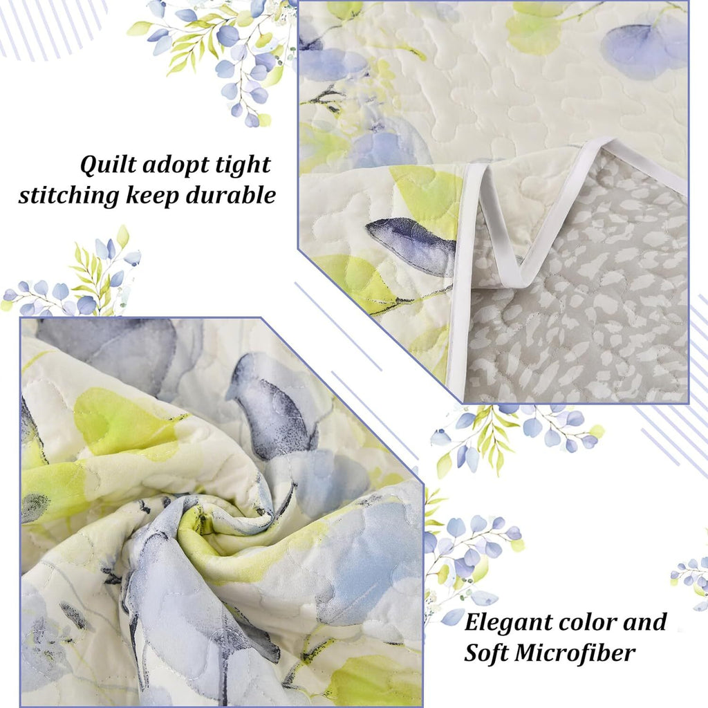 Regal Orchid Bloom 3 Pc Bedspread & Pillow Cover Set