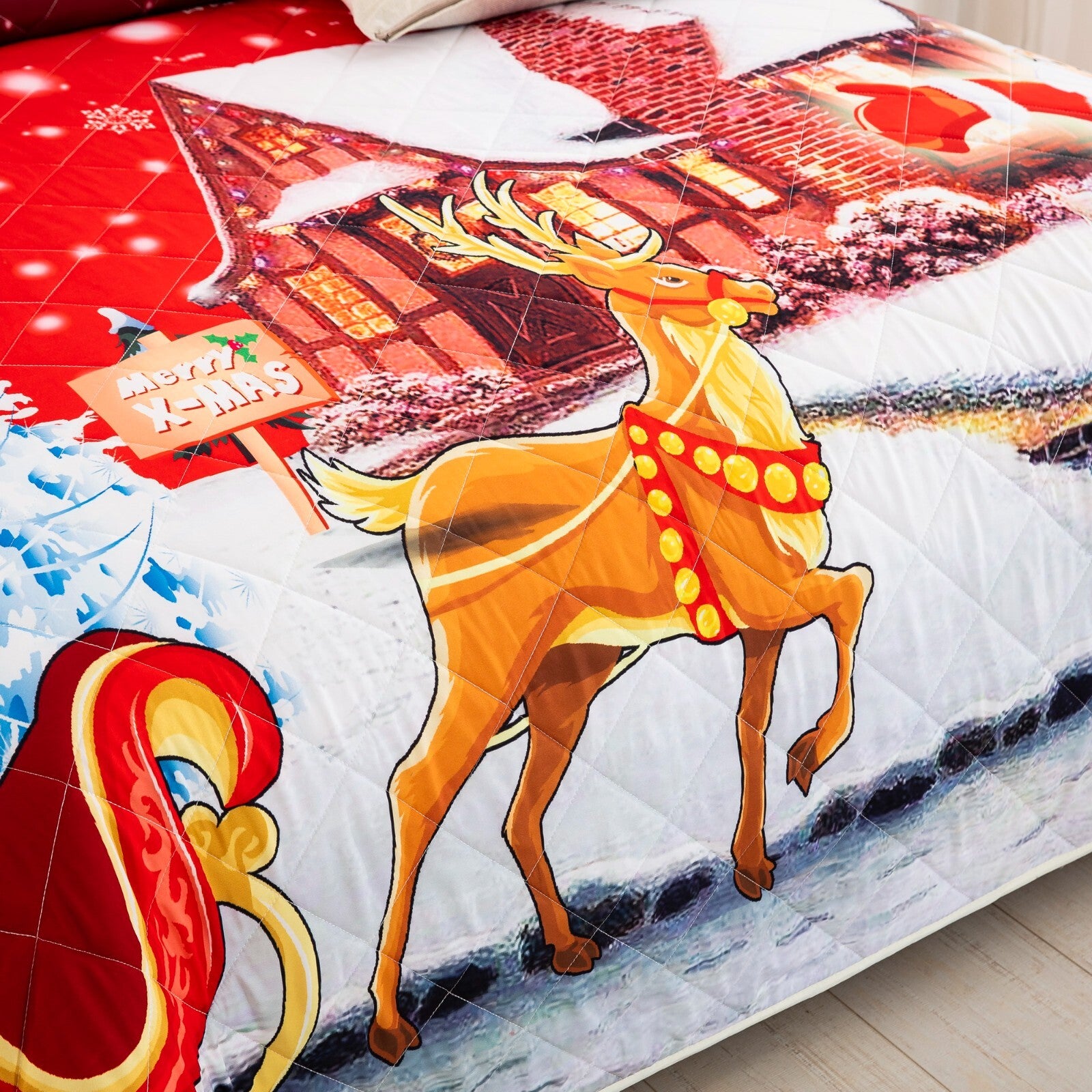 Holiday Cheer Christmas Bedspread Set
