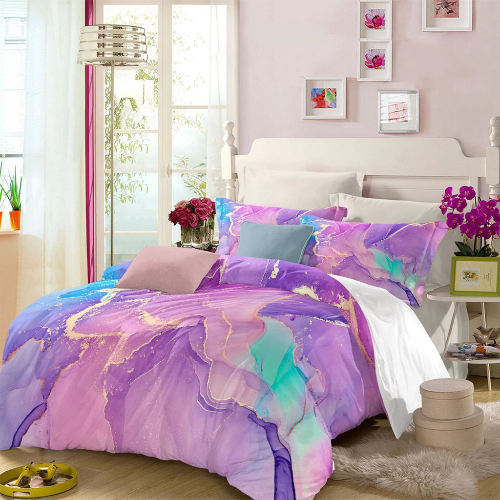 Modern Stripes Duvet Cover Set - Wrinkle-Resistant Material-