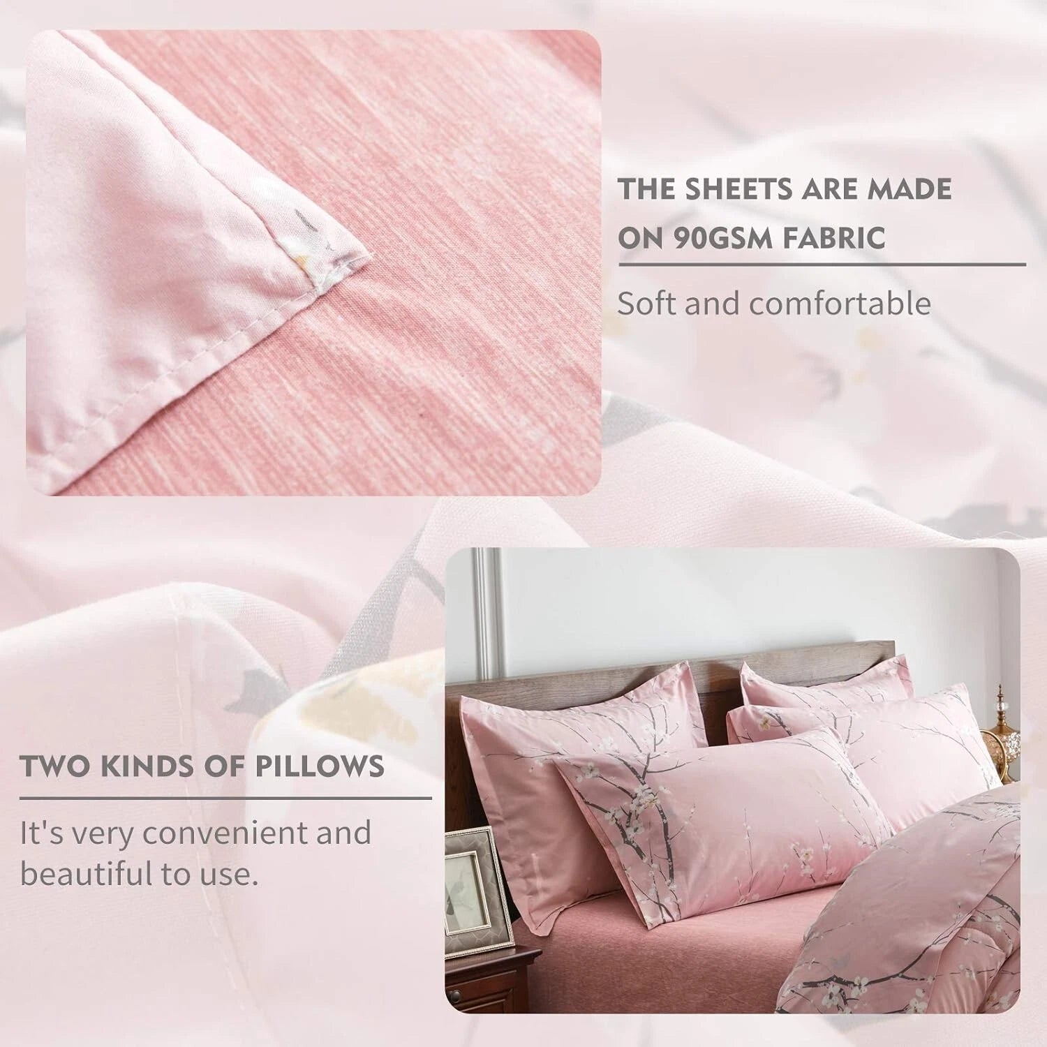 Warm Haven Marbled Bedding - 3-Piece Comforter & Sham Set